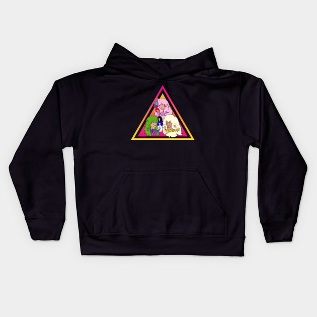 Jem and the Holograms + The Misfits + The Stingers by BraePrint Kids Hoodie by Braeprint